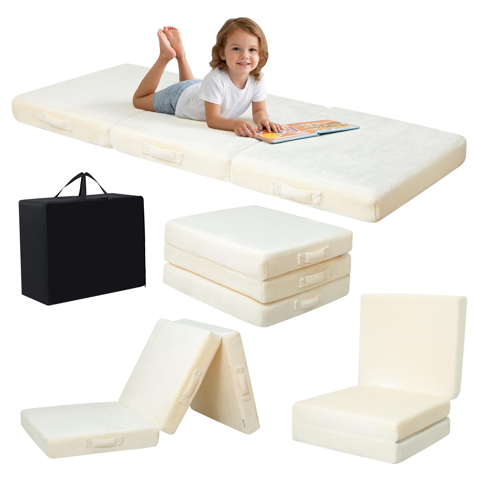 Amazon.com: MeMoreCool Foldable Floor Cushion Kids Trifold Play